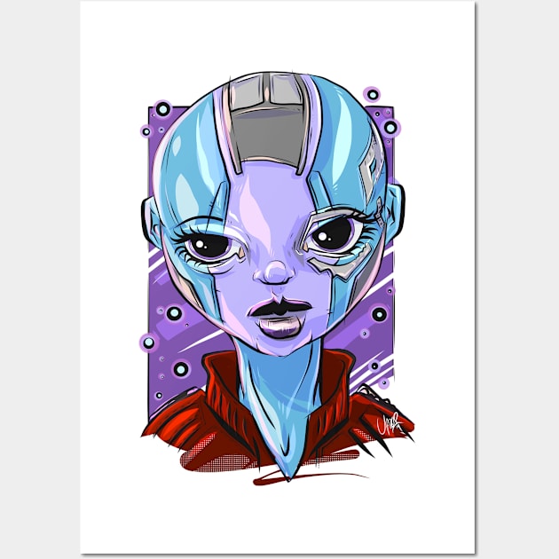 Pop Culture Caricature #11 - Nebula Wall Art by yazgar